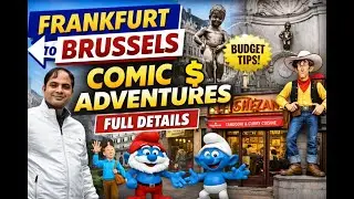 Frankfurt to Brussels 🇧🇪 | Comic Museum, Manneken Pis & Trip Cost Explained!
