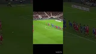 Sam Greenwood free kick against Leicester BOSH!!