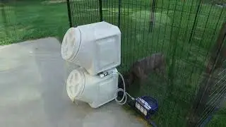 The Vault Dog Feeder & Waterer | Effortless Kennel Feeding Without Stepping Inside