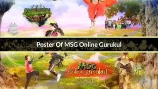 Motion poster MSG Online Gurukul Saint Dr. Gurmeet ram rahim singh ji insan & Honeypreet insan