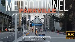 ⁴ᴷNEW Parkville Railway Station | Ditch Timetable Metro Tunnel #trains Run Every 3Mins #fastchannels