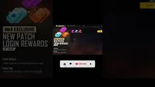 Max exclusive new login rewards / New patch login reward #freefire