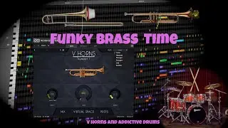 V Horns -Trumpets and Trombones | Funky Demo, trying out some mutes