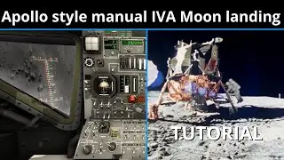 How to land the Apollo LEM in First Person - IVA Tutorial - KSP RSS/RO