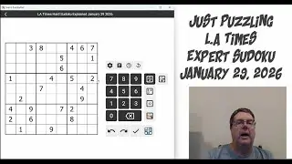 LA Times Expert Sudoku January 29 2026