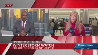 Ice storm warning: travel impacts at Charlotte airport