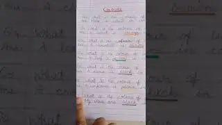 EVS - Colours (Questions & Answers)