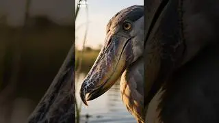 Shoebill: The Dinosaur-Looking Bird 🦅 #animals #shorts #shoebill