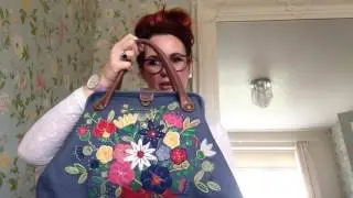 Review of cath kidston floral doctors bag rare style very pretty handbag