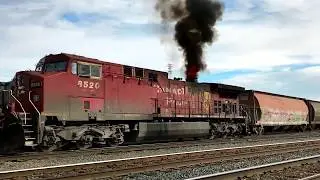 Locomotive turbo fire Train stack fire