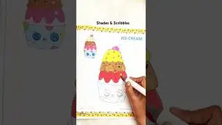 Delicious Ice Cream 🍦🍦 Coloring Fun #calming colors  #shades & scribbles