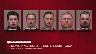 5 suspects in Whitmer kidnapping plot due in court Tuesday