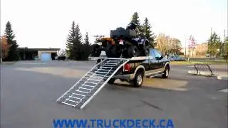 LOADING AND UNLOADING ATV'S ON AN X TRUCK DECK