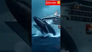 whale fish vs Ms world cruise ship accident #msworld #whale #cruise #ship #sea #shorts