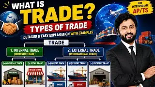 Trade & its Types | What is Trade | Types of Trade | Meaning of Trade  | BOM Commerce