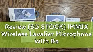 Review (SG STOCK) IMMIX Wireless Lavalier Microphone With Battery Case And Indicator Use for Live V