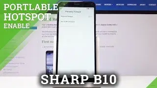 How to Share Internet with Portable Hotspot on SHARP B10 - Wi-Fi Connection