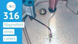 Magnetfeld eines geraden Leiters - Experiment