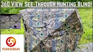 Funhorun 360 See-through Hunting Blind!