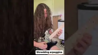 Learn how to shred arpeggios with these guitar techniques! Improve your guitar skills #guitarhacks
