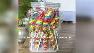 Handmade rainbow lollipop #lollipop #lolly #rainbowsnacks #candy #sweets #candyshop  #handmadecandy