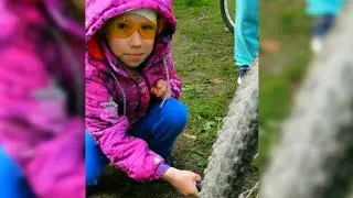 Ремонт камеры велосипеда (прокол) в походных условиях