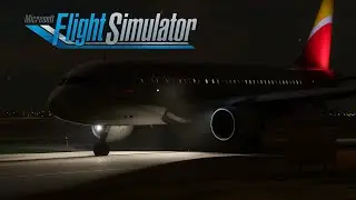 Soft Touchdown at Night🛬 &ndash; Palma de Mallorca with Iberia A320 #msfs2020 #aviation #simulator