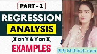 Regression #properity of regression #properity of regression line # example X on Y& Yon X .