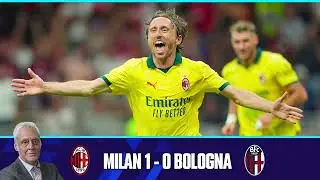 Milan-Bologna 1-0: il gol di LUKA MODRIC FA IMPAZZIRE Francesco Repice in RADIOCRONACA