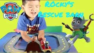 Paw Patrol Rocky's Barn Rescue Unboxing// Playing