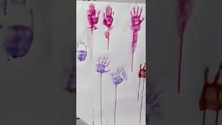 #handart #handprints #kidsvideo #shorts  #kidspaintingideas #painting #paint #ytshorts #youtube #yt