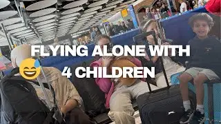 Flying with My 4 Kids as a Muslim Mum | Family Travel Day