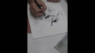 Chris Burnham  5 min sketch of the green goblin at San Diego comic con 2016