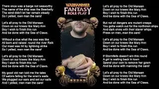 Sea of Claws (Wellerman  - Warhammer Fantasy Roleplay version)