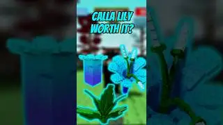 is CALLA LILY worth it? #growagarden #growagardenroblox #growagardentips #shorts