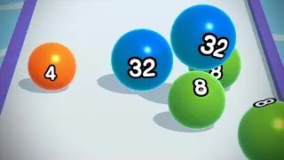 Ball Run 2048-All Levels Gameplay Ios Android Part 2058