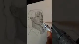&ldquo;Pencil meets K-pop.&rdquo; #shorts #drawing #art #kpop #bts #jungkook