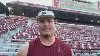 Branson Hickman Interview | September 23, 2024 | OU Football Post-Practice Interviews