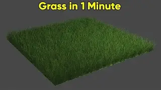 Create realistic grass in 1 minute in Blender Tutorial