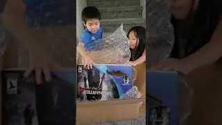 Calvin and Gabby unboxing XBox and games from Uncle Sam!
