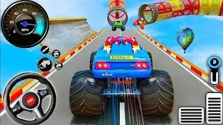 Monster Mega Ramp Racing - Mega Ramp Monster Truck Stunt - Android Gameplay 