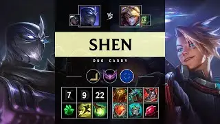 Shen Carry vs Ezreal - EUW Master Patch 25.18