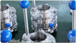 Stainless Sanitary 3pcs Butterfly  Valve weld end