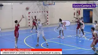 URBAN KROFLIC (&acute;06) 1.92 m. Spanish Basketball Academy. Liga Cadete/Junior FBM #BasketCantera.TV