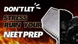 Let's talk about stress handling during neet preparation|| Stress vs aspirants. #neet2026 #aspirants