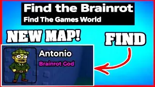 How To Find ANTONIO in FIND THE BRAINROT ROBLOX [NEW MAP] [UPDATE] [walkthrough]