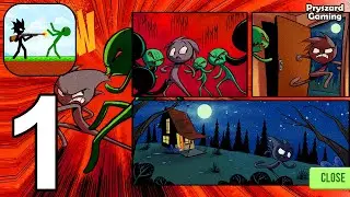Stickman vs Zombies - Gameplay Walkthrough Part 1 Prologue & Chapter 1 (iOS, Android)