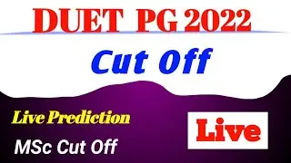 DUET PG expected Cut-off 2022