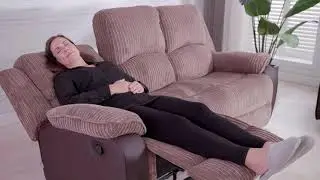 Postana Jumbo Cord 2 and 3 Seater Manual Recliner Sofa | Furniture Online