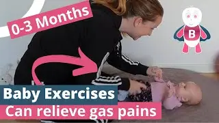 Baby Exercises and Activities #0-3 months - Arm to leg movements - Baby Development